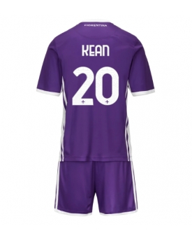 Fiorentina Moise Kean #20 Maglia Gara Casa Repliche 2025-26 Bambino Maniche Corte